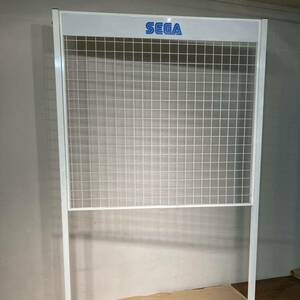 2【希少】 SEGA 大型ネットスタンド 店頭ディスプレイ 展示 什器 / 陳列台 棚 ラック 販促 ソニック セガ 店頭用 試遊台 レトロゲーム