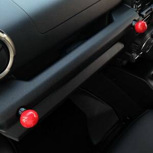 RED 2個セット JB64 JB74 ジムニー シエラ コンビニフック ぶら下げ ボールフック 新型ジムニー 現行 jimny suzuki スズキ レッド 赤