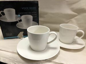 vivo VOICE BASIC カップ&ソーサー ペア　食器（60サイズ）