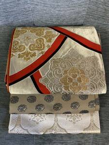  kimono double-woven obi 3 point set old cloth 202310061637(80 size )