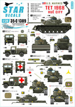 スターデカール 35-C1389 1/35 テト攻勢/フエ市街戦(1968年) ベトナム戦争 USMC M48戦車/M67/M37/M43…_画像1