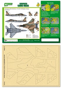 J's Work PPA5048 エアブラシ用迷彩マスキング 1/72 イスラエル国防軍 F-15I爆撃機 スキーム