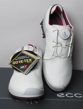 ECCO/エコー ゴルフ　GORE-TEX BIOM G 2 BOA ソフトスパイクシューズ レディス/39(24.5cm) 3E/101553/正規品未使用/ホワイト_画像3