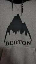 BURTON バートン 撥水 防水 プルオーバー パーカー グレー×ブラック美品_画像2