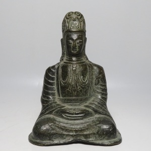 中国美術　古銅　老銅佛　仏像　時代物　タイ　インド　日本　佛　H１４cm