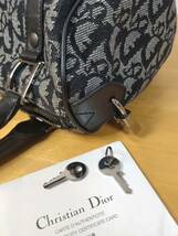 本物美品【ディオール 】DIOR トロッター　キャンパス　ミニボストン　ハンドバッグ　20cm_画像7