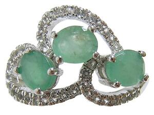  free shipping [ natural emerald ]te The Yinling g ring 