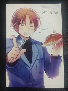  Hetalia illustration card postcard Italy 