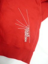 裏起毛 ゆったり◆ECKO FUNCTION パーカー メンズ L 赤 刺繍ロゴ 目立つ フーディー スウェット 秋冬 エコーファンクション〇10-130y_画像6