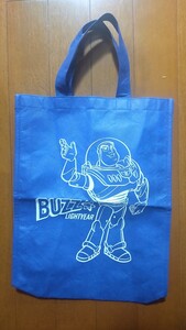 【送料込 新品】Disney ディズニーBUZZ LIGHT YEAR バズ ライト イヤー トイ・ストーリー 不織布 青 ブルー バッグ