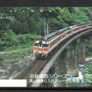 テレカ 8000系 特急北アルプス 名古屋鉄道 テレホンカードの画像1