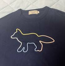 Maison Kitsune メゾンキツネ tシャツ　ネイビー　S_画像2