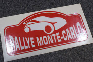 ◎ EUROステッカー Rally Monte Carlo 樹脂フィルム製 W90mm ocitys rcitye WRCモンテカルロラリー 車庫ガレージ ミニminiローバーLANICIA