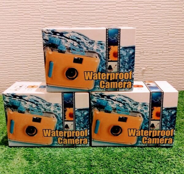 Waterproof Camera 【赤、黄色、青（3点セット）】