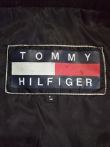 1円スタート！ 最落なし 激安 90s ヴィンテージ Tommy Hilfiger アノラック ジャケット トミーヒルフィガー ブラック 黒 L_画像3