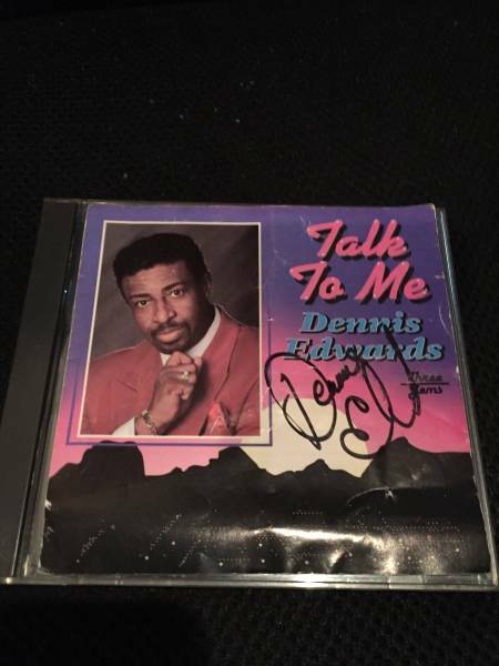 DENNIS EDWARDS / TALK TO ME 　直筆サイン入り　レア！