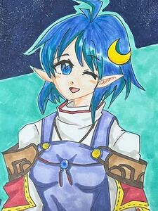 Art hand Auction Ilustración dibujada a mano Rena Star Ocean Segunda Historia, Historietas, Productos de anime, Ilustración dibujada a mano