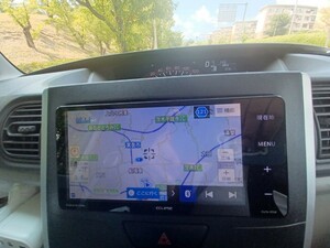 イクリプス AVN-R9W地図2018年 SDナビ CD DVD 地デジ ワンセグ Bluetooth インダッシュ 200mmワイド 中古 