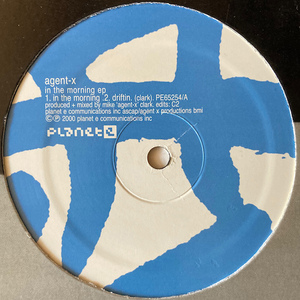 【US / 12inch】 AGENT-X / In The Morning EP 【Mike Clark / Carl Craig / PE65254】