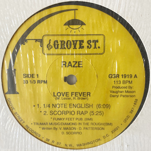 【US / 12inch】 RAZE / Love Fever 【GSR 1919】