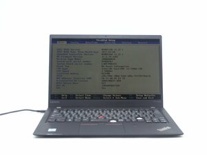 中古Lenovo ThinkPad X1 Carbon　5th Core 7世代I5/8GB　14型 BIOSまで表示　白ムラあり　ノートパソコン　詳細不明　ジャンク扱い