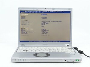 中古　Panasonic　CF-SZ6　 第7世代I5　8GB　　13型 ノートパソコン　BIOSまで表示　　詳細不明　　ジャンク扱い 　送料無料