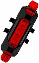 自転車 用 テールランプ テールライト USB 充電式 明るい 警告灯 バックライト 充電 事故防止 高輝度 防水 安全 テール リアライト_画像4