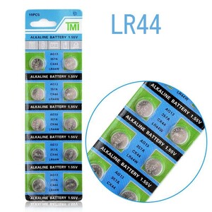 何点でも送料80円 ボタン電池 LR44 AG13 357A CX44 LR44W 1.55V　10個