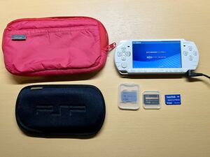 中古 SONY PSP-2000 ホワイト 純正ケース付き