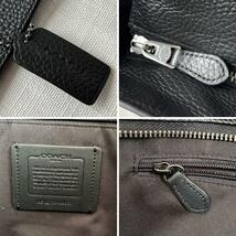 ■1円〜 ＜美品＞■COACH コーチ ハミルトン レザートートバッグ 肩掛け ビジネス 通勤 仕事 普段使い 上品 A4収納 ブラック 黒 89933_画像9