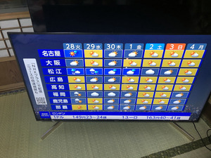 SONY　BRAVIA　KJ-49X9000F　中古美品！