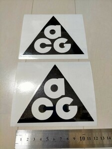2枚セット acg ACG カッティングステッカー ロゴステッカー 