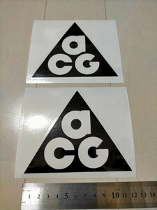 2枚セット acg ACG カッティングステッカー ロゴステッカー 90年代