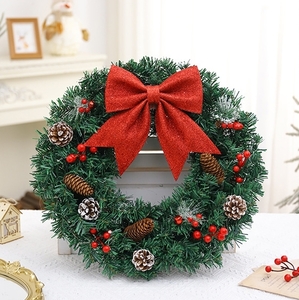  part shop decoration Christmas wreath door decoration diameter 40cm entranceway interior present gift wall decoration store equipment ornament stylish X798