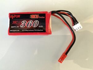 ★KYPOM リポ リチウムポリマーバッテリー360mAh 3S 11.1V★35C-70C