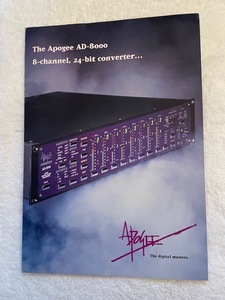 APOGEE AD-8000 1997 year 11 month cameo inter laktib catalog 6P