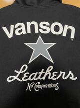 VANSON バンソン　ジップアップパーカー ジャージ　ワッペン スタープリント　Lサイズ_画像6