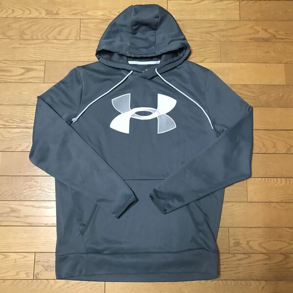 UNDER ARMOUR MEN’S PULLOVER HOODIE size-MD(着丈72身幅60) 中古(超美品) 送料無料 NCNR