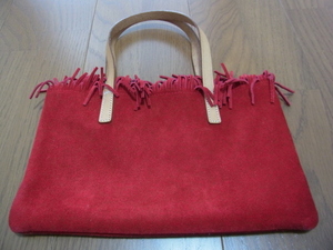 dans le sac DESIGNE サック ミニトート バッグ レッド系 USED