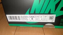 1円スタート 新品未使用 ナイキ NIKE AIR JORDAN 1 Lucky Green エア ジョーダン 1 セルティックス ラッキーグリーン DZ5485-031 27.0cm_画像2