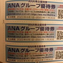 ANA 株主優待券　ANAグループ優待券 3枚セット_画像1