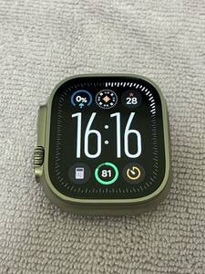 【美品】Apple Watch Ultra 2 GPS＋Cellularモデル 49mm チタニウムケースとブルー/ブラックトレイルループ S/M MRF53J/A