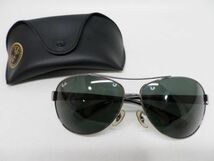 25●a226☆中古品　アイウェア　レイバン　RB3386　004/71　67□13　3N　ティアドロップ　サングラス　Ray-Ban　訳あり現状_画像1