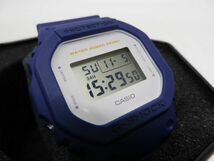 47●a393☆中古美品　メンズ腕時計　カシオ　G-SHOCK　DW-5600M-2ER　ネイビー　スクエア　海外モデル　CASIO　現状渡し▲２_画像3