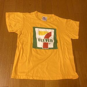 7ELEVEN Tシャツ S イエロー ロゴ セブンイレブン 企業物 古着