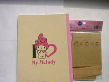 HELLO KITTY ＋My Melody セット /「HELLO KITTY /フロッピーボックス」 （未開封） + 「My Melody/ Ｅｎｇｌｉｓｈ１５ line ノート」_画像2