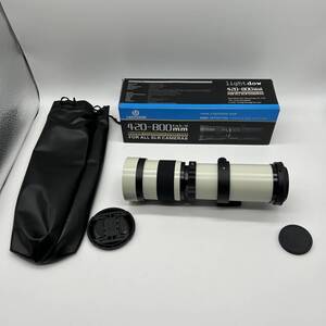 Lightows 420-800mm f/8.3 マニュアルズーム スーパー望遠レンズ + Tマウント K283 Canon EOS他 デジタル一眼レフカメラレンズ用