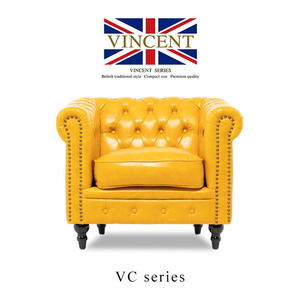  sofa one person 1 seater . sofa Britain antique sofa 1 person for Cesta - field single yellow imitation leather vi n cent VINCENT VC1P69K