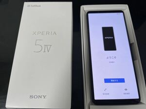 Xperia 5 IV 6.1インチ 8GB ストレージ128GB ブラック ソフトバンク購入 SIMフリー 新品・開封済未使用