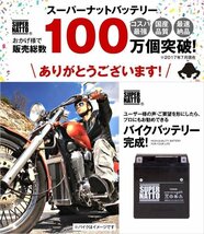 液入済) 同梱可能!安心の高品質! イントルーダー クラシック対応バッテリー 信頼のスーパーナット製 STX12-BS【YTX12-BS / FTX12-BS互換】_画像8